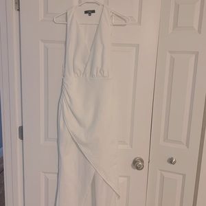 White halter dress, worn once, size S. Link to original listing in description